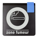 Plaquette signalétique EUROPE DESIGN "Zone fumeur" - NOVAP