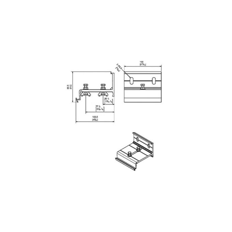 Équerre double voie 11113D - MANTION