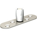 Guide olive sur platine inox à visser pour U 25x17 1102XA2 - MANTION