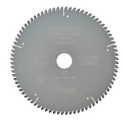 Lame de scie circulaire stationnaire bois/aluminium diamètre 216 mm 80 dents - DEWALT