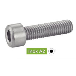 Vis métaux tête cylindrique hexagonale creuse TCHC inox A2 - ACTON