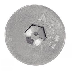 Vis métaux tête fraisée hexagonale creuse TFHC inox A2 - ACTON