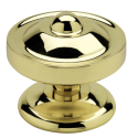 Bouton sur rosace laiton poli LUTECE - BENINI