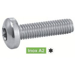 Vis métaux tête ronde TORX inox A2 - ACTON