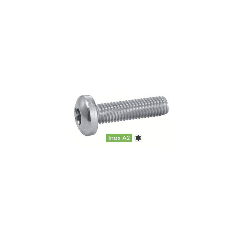 Vis métaux tête ronde TORX inox A2 - ACTON