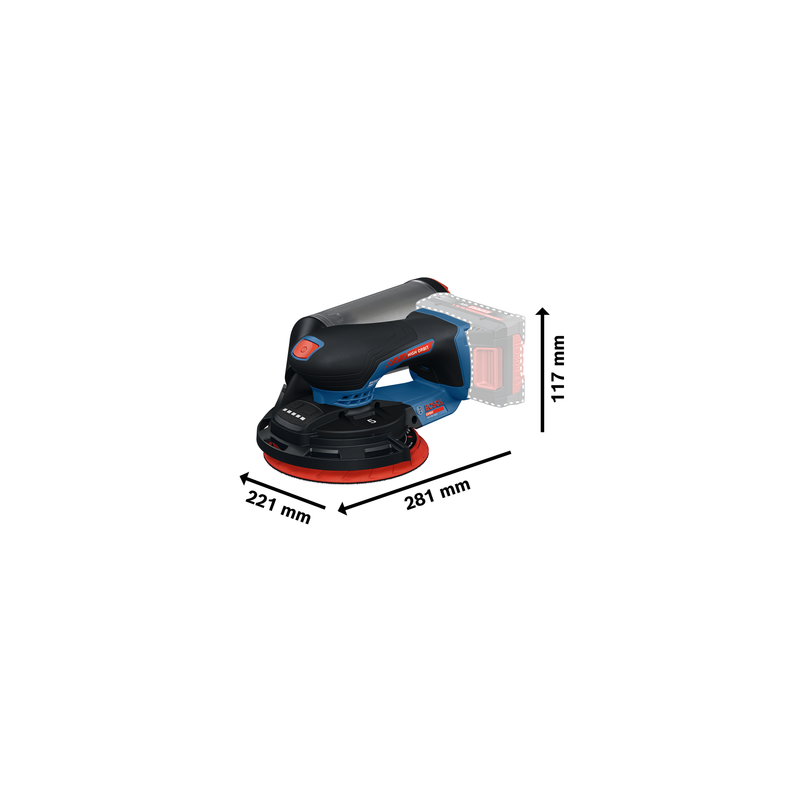 Ponceuse sur batterie EXEX 18-150-5 SOLO L - BOSCH