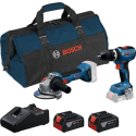 Kit 2 outils perceuse-visseuse GSB + meuleuse d\'angle GWS - BOSCH