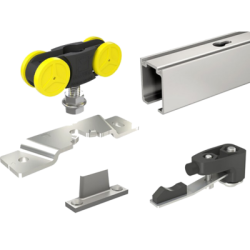 Kit rail avec butée pour coulissant 40 kg - MANTION