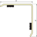 Cornière d\'angle sortant adhésif PVC - DINAC