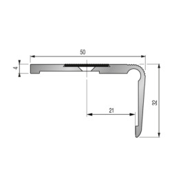 Nez de marche à visser aluminium 1T - DINAC