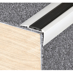 Nez de marche à visser bande antidérapante aluminium 42V - DINAC