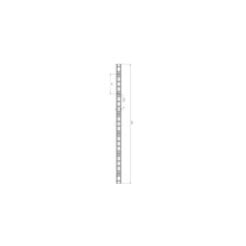 Crémaillère en acier à visser 8900 - MONIN