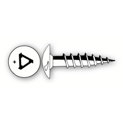 Vis bois pour cornière et penture tête ronde inviolable - STAFA