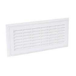 Grille de ventilation à sceller rectangulaire blanche - NICOLL