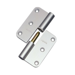 Paumelle aluminium à bouts ronds argent - ARLU