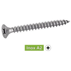 Vis VPA tête fraisée pozidriv inox A2 - ACTON