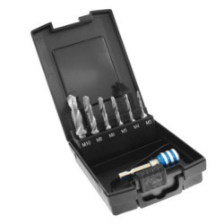 Coffret 6 forets taraudeurs fraiseurs + porte-embout - TIVOLY