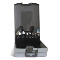 Coffret 6 fraises à noyer HSS + porte-embout - TIVOLY