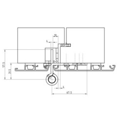 Paumelle invisible VX 7729/160-4 HA MSTS - SIMONSWERK
