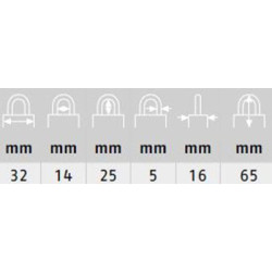 Cadenas à code 165 - ABUS