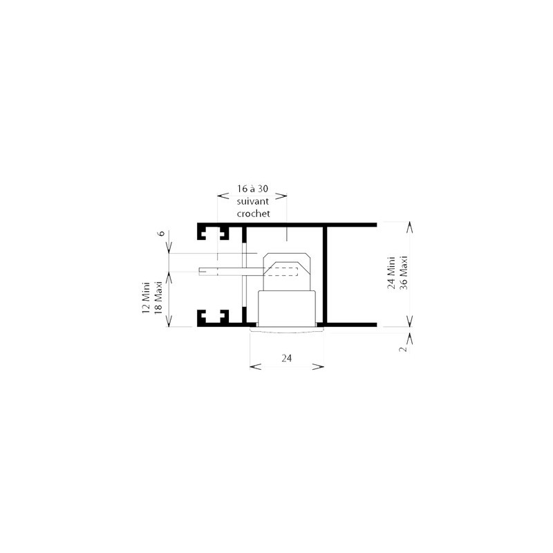 Kit de rénovation poignée pour coulissant aluminium 8298 - CROISEE DS