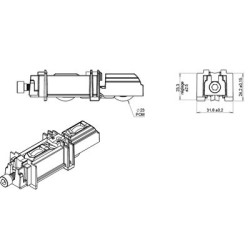 Chariot pour coulissant GALAXIE 32 TH INSTALLUX - CROISEE DS