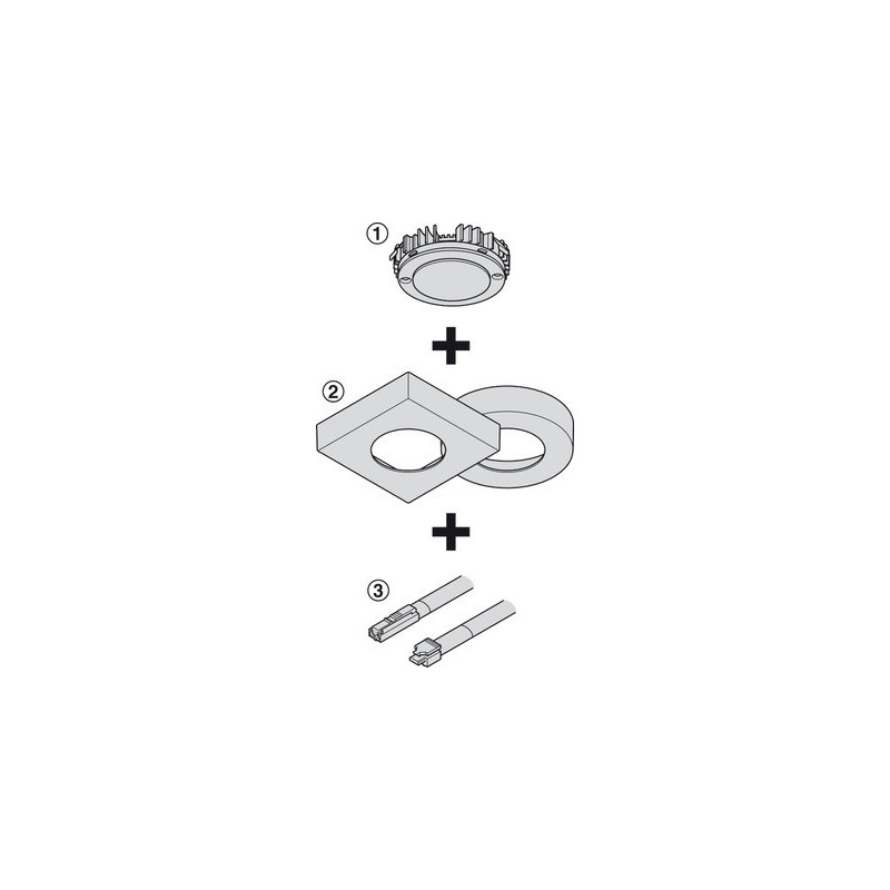 Boîtier de montage en applique pour spot LED LOOX5 - HAFELE