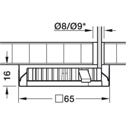 Boîtier de montage en applique pour spot LED LOOX5 - HAFELE