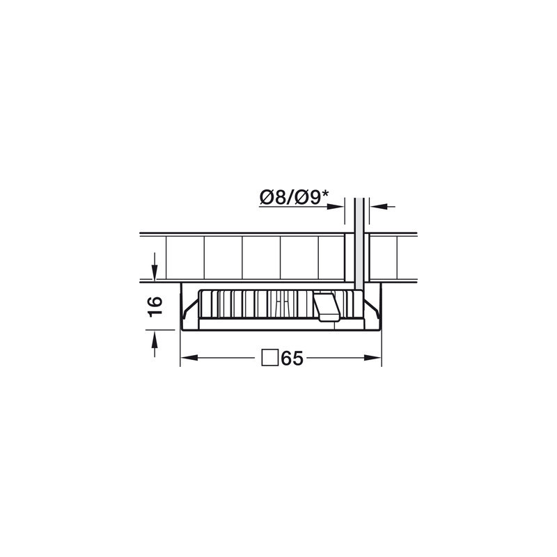 Boîtier de montage en applique pour spot LED LOOX5 - HAFELE
