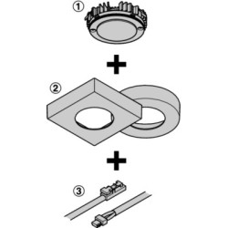 Spot LED à encastrer / en applique LOOX 2040 - HAFELE