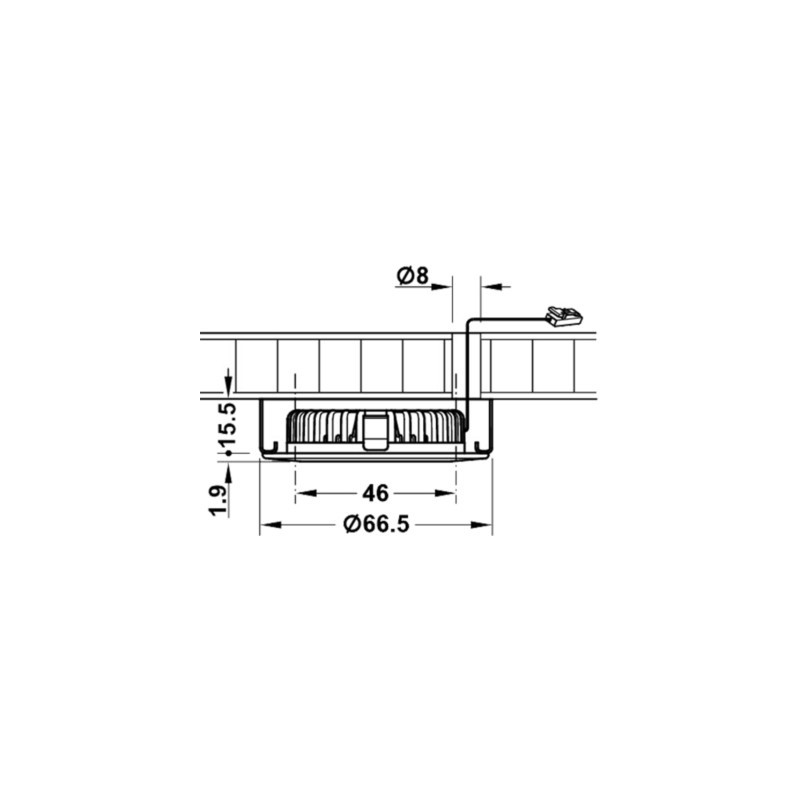 Spot LED à encastrer IP44 LOOX 2020 - HAFELE