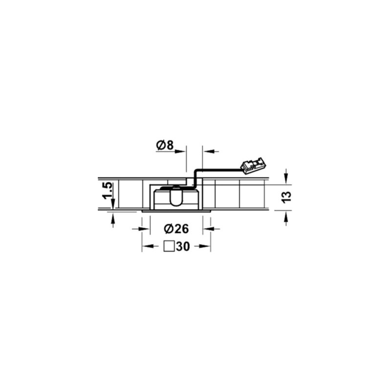 Spot LED à encastrer IP44 LOOX 2023 - HAFELE