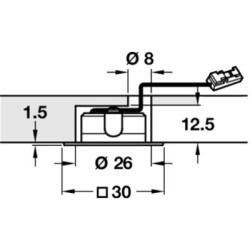 Spot LED à encastrer IP44 LOOX 2023 - HAFELE
