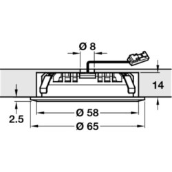 Spot LED à encastrer IP65 LOOX 2039 - HAFELE