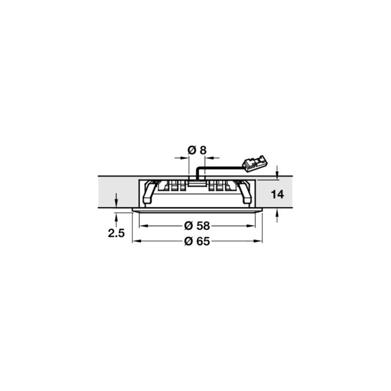 Spot LED à encastrer IP65 LOOX 2039 - HAFELE