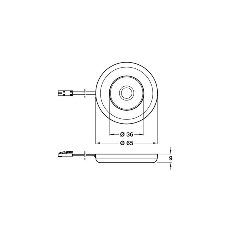 Spot LED en applique LOOX 2027 - HAFELE