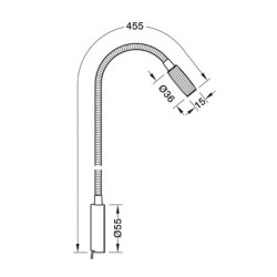 Liseuse LED LOOX 2034 - HAFELE