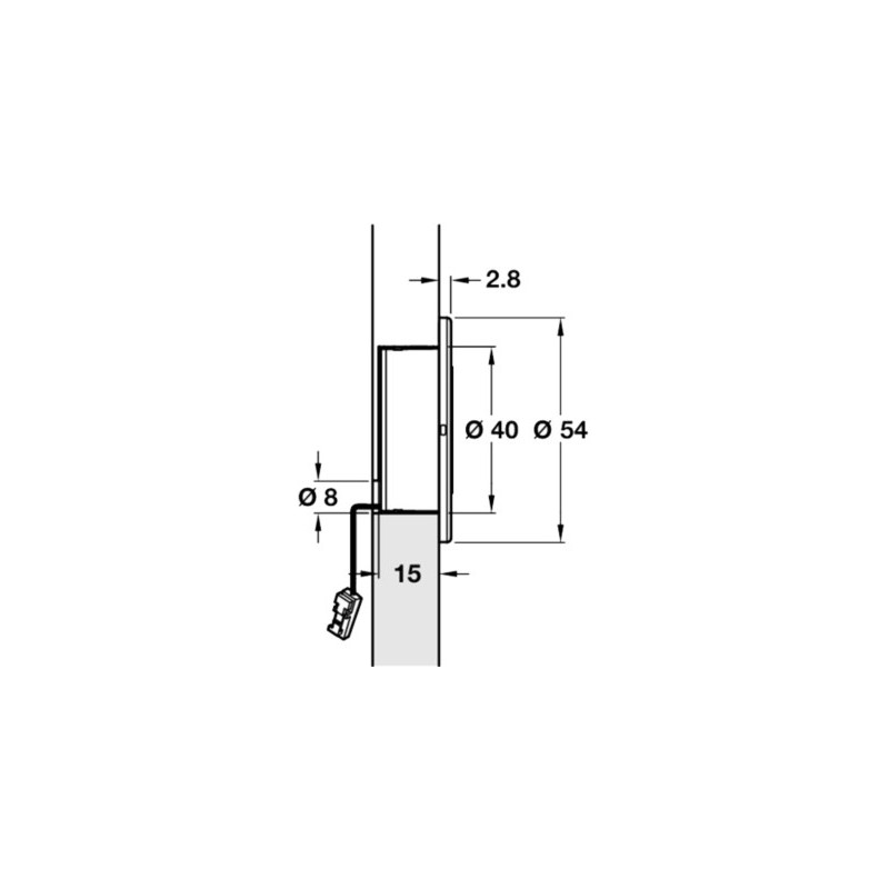 Spot LED de socle IP44 LOOX 2028 - HAFELE