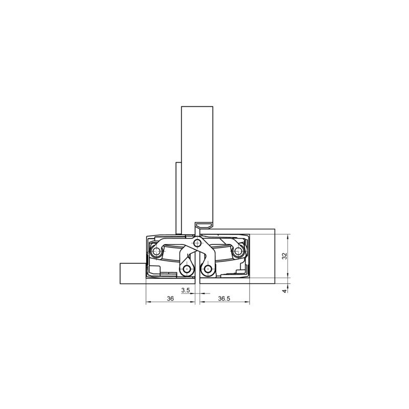 Paumelle invisible TECTUS TE540 3D - SIMONSWERK