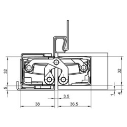 Paumelle invisible TECTUS TE540 3D - SIMONSWERK