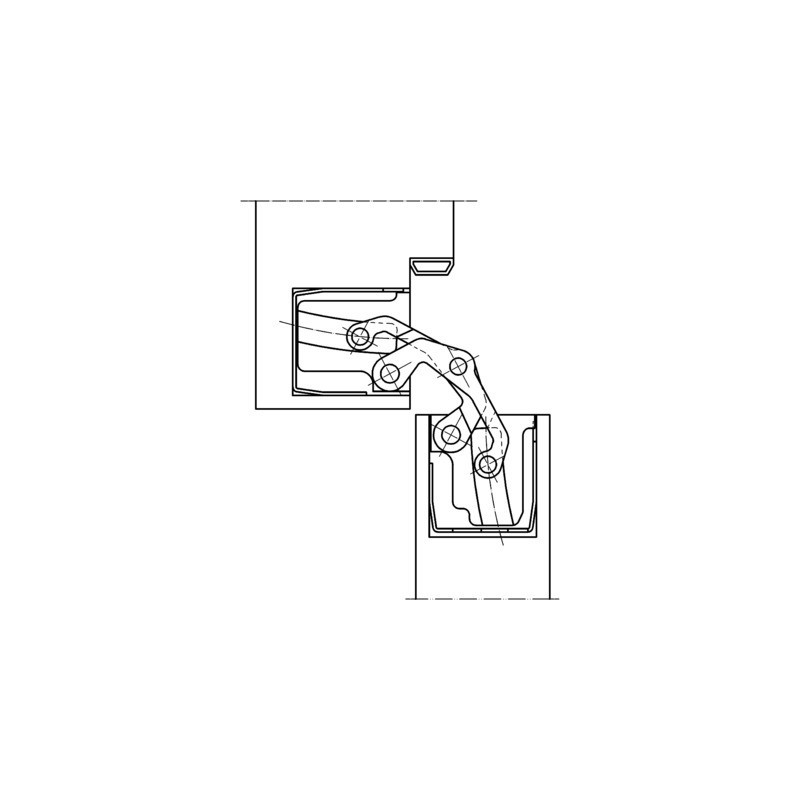 Paumelle invisible TECTUS TE540 3D - SIMONSWERK