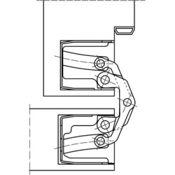 Paumelle invisible TECTUS TE540 3D - SIMONSWERK