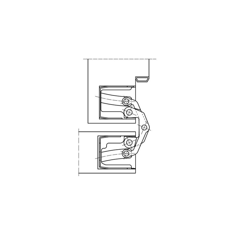 Paumelle invisible TECTUS TE540 3D - SIMONSWERK