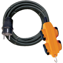 Rallonge 4 prises/clapet POWERBLOCK - BRENNENSTUHL