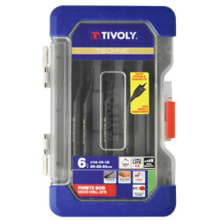 Coffret 6 mèches à bois plates TECHNIC - TIVOLY
