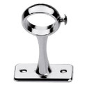 Piton rond sur platine pour tube de penderie chromé - COGEFERM