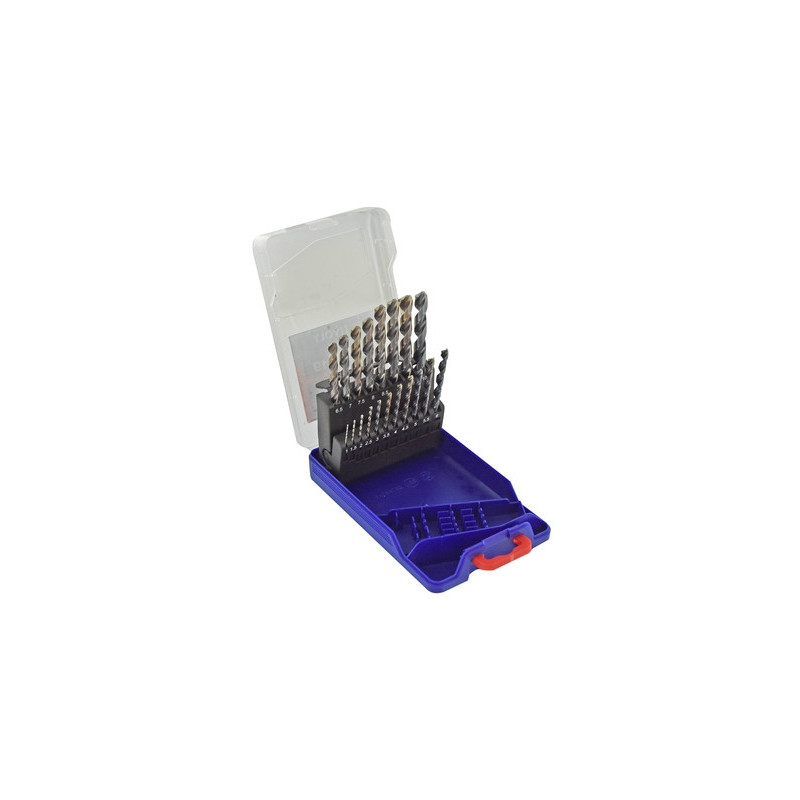 Coffret 19 forets métal 5% Cobalt HSS - TIVOLY