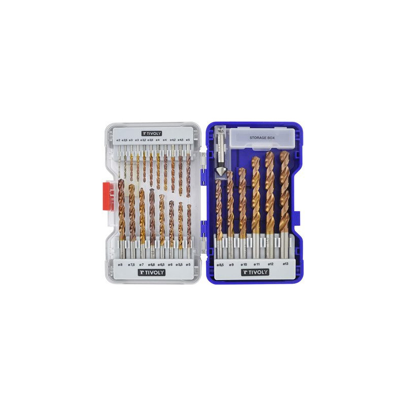 Coffret 25 forets métal FURIUS HSS - TIVOLY