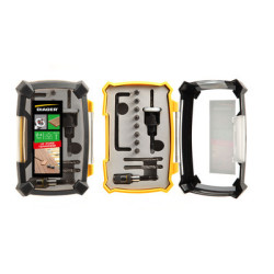 Kit terrasse 3 forets + 8 embouts TORSION + 1 fraisoir 9000A - DIAGER