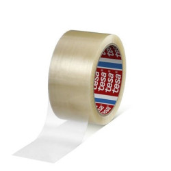 Rouleau adhésif d'emballage PVC transparent 50 mm x 66 mètres - TESA ADHESIFS
